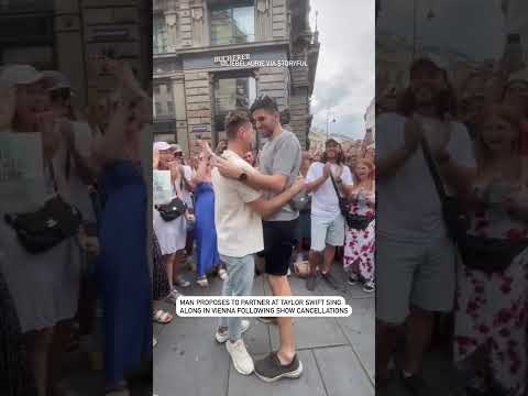 Man proposes to partner at Taylor Swift sing along in Vienna following show cancellations