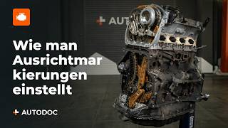 Wie man die Ausrichtmarkierungen an einem EA888-Motor richtig einstellt