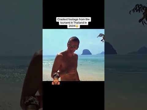 Craziest footage from the tsunami in Thailand in 2004😳 #shorts