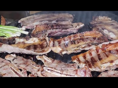 Costillas al carbon en el rancho