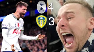 THE MOMENT RODRIGO BENTANCUR SCORED THE WINNER!!! TOTTENHAM 4 LEEDS 3 - LIVE MATCH REACTION