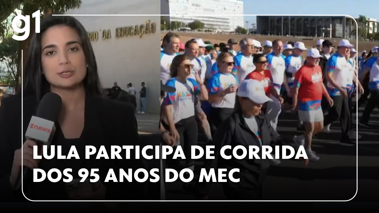 Lula participa de corrida que comemora 95 anos do Ministério da Educação