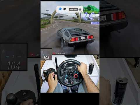 Time Machine - Delorean DMC 🔥 - Forza Horizon 5 #Shorts