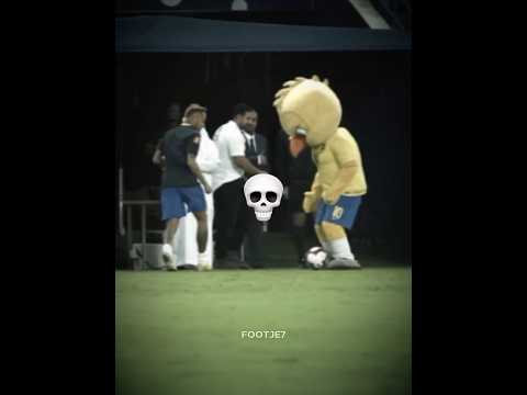mascots and football players