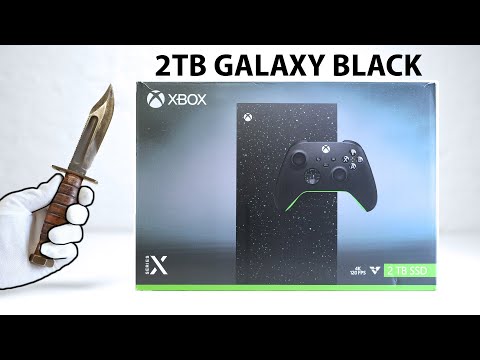 The Xbox Series X 2TB Galaxy Black Console Unboxing + All-Digital White