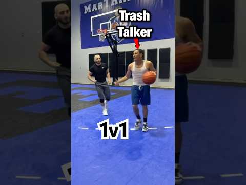 Menace Challenged Me!🗣🤣 #trashtalker #marthreenez #hoopers #basketballchallenge #1v1basketball