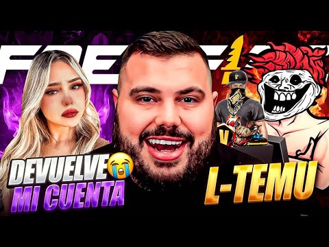 LINDURA FF ACABA DE PERDER TODO POR EL PVP DE L-TEMU 👹 SU CUENTA CHETADA VETERANA NIVEL 8 SAKURA ! 😱