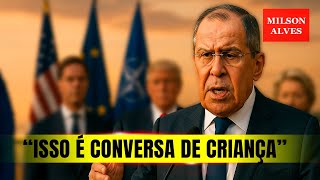 Lavrov contrasta EUA e Europa e OTAN no caminho da paz