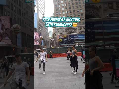 SICK Juggling in NYC with STRANGERS! 🗽🔥 #freestyle #shorts #reels