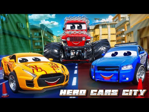 Hero Cars & Police Cars Dance Song Cover - New Episode