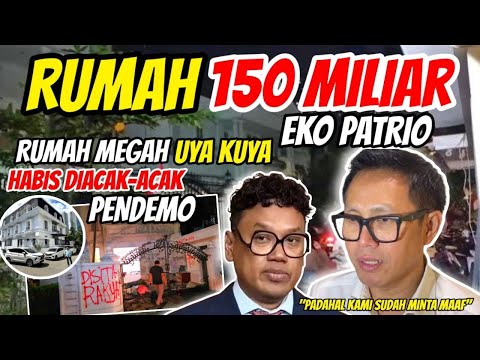 Rumah Uya Kuya Dan Eko Patrio HANCUR LEBUR Dijarah Sama Pendemo. Kaca Berhamburan Dan Barang Dicuri