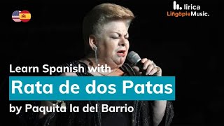 Rata de dos Patas Lyrics in English and Spanish - Paquita la del Barrio - Translation