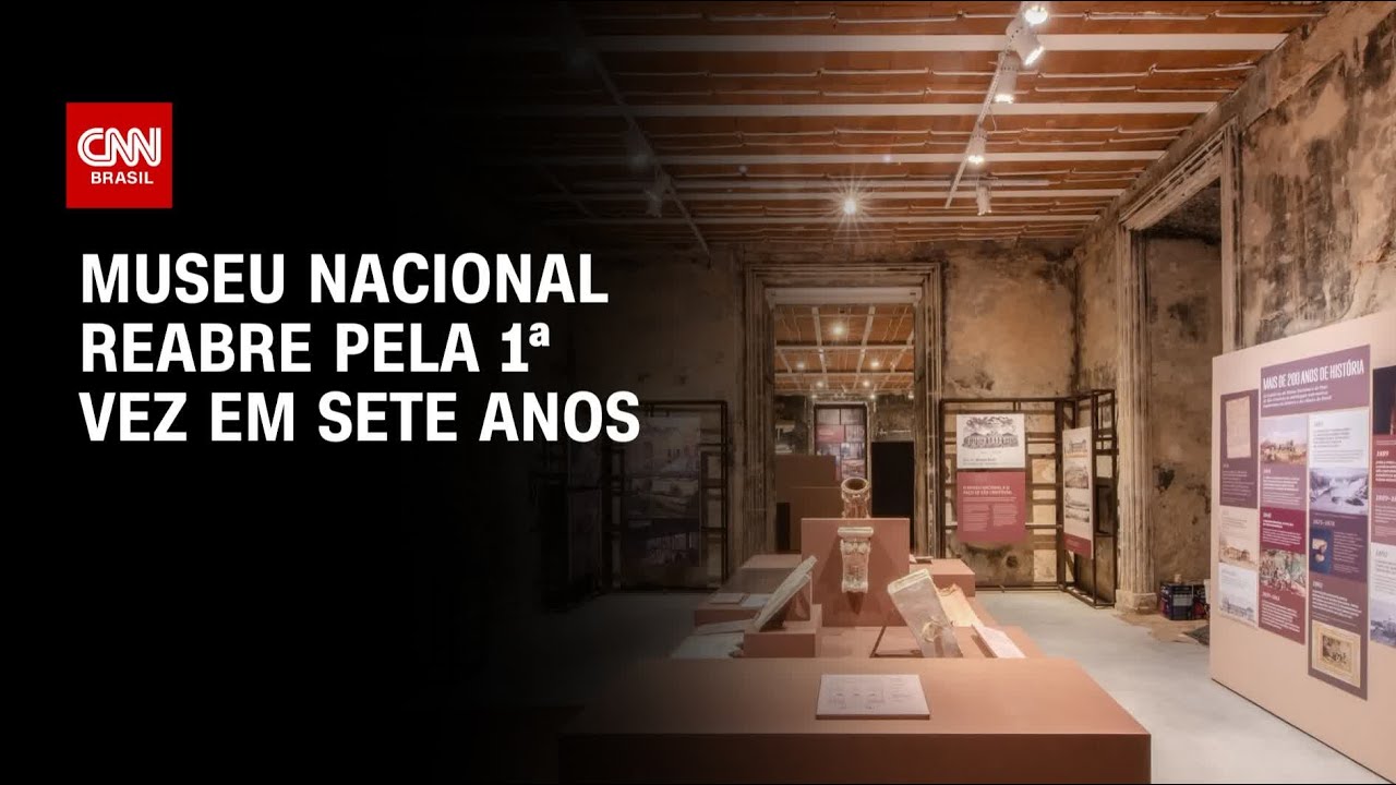 Museu Nacional é aberto ao público pela 1ª vez após incêndio | LIVE CNN