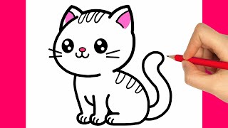 CÓMO DIBUJAR UN GATO
