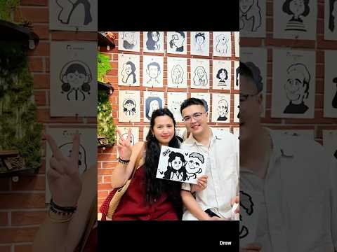 Creative Couple Portrait Drawing Session ๐ฉโโค๏ธโ๐จ | #CoupleArt #PortraitDrawing #CoupleArt๐จ
