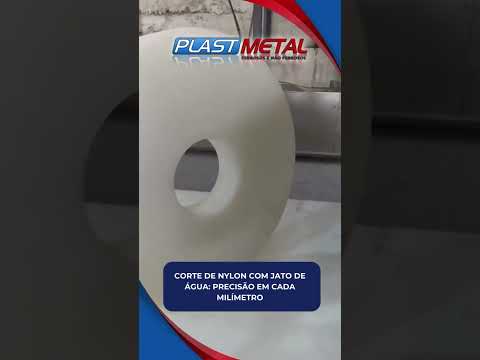 Chapa Nylon 80mm espessura cortado no jato de água