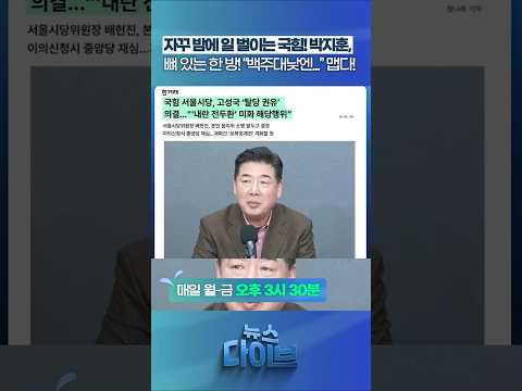 자꾸 밤에 일 벌이는 국힘! #뉴스다이브 #고성국 #국민의힘
