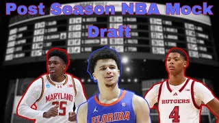 2025 NBA Post Season Mock Draft