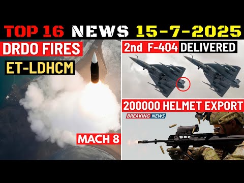 Indian Defence Updates : Hypersonic Missile Fired,F-404 Delivered,Helmet Export,Astra MK3 New Seeker