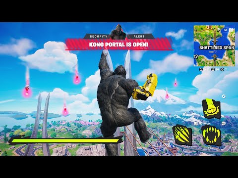 KONG vs GODZILLA Mythic BOSS in Fortnite!