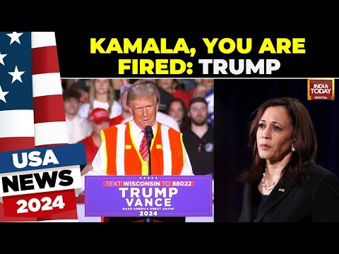Donald Trump LIVE: Trump Dressed As Garbage Man, Attacks Kamala In Wisconsin Rally |US Election News