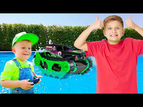 Roma and Oliver’s Surprise Monster Jam Delivery!