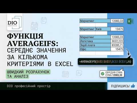 Функція AVERAGEIFS