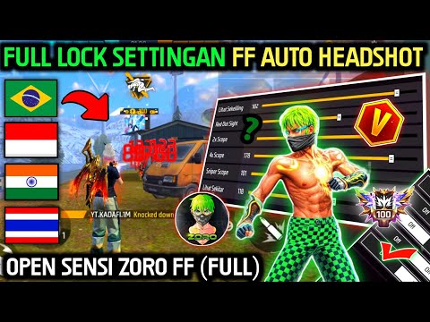 ZORO FF VIRAL ( SENSI FF AUTO HEADSHOT ) ⚙️🔓 PENGATURAN SENSITIVITAS FF AUTO HEADSHOT & KONTROL