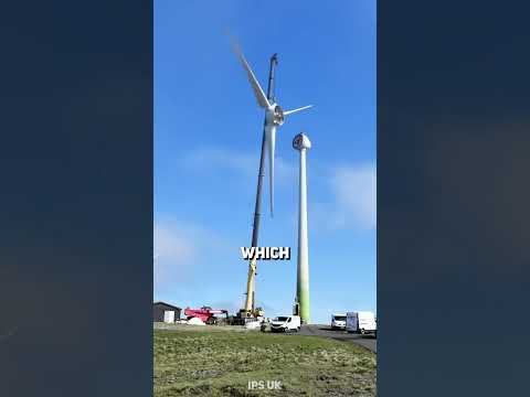 Why are the bottom of wind turbines painted green?