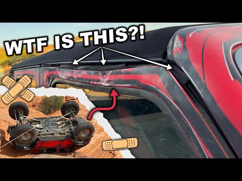 JEEP ROLLOVER - Crushed Roof and Door!