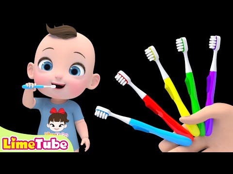 Let's brush our teeth Finger Family | Nursery Rhymes & Kids Songs | Kindergarten | lia cha cha rhy