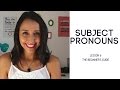 Understanding Subjective Pronouns