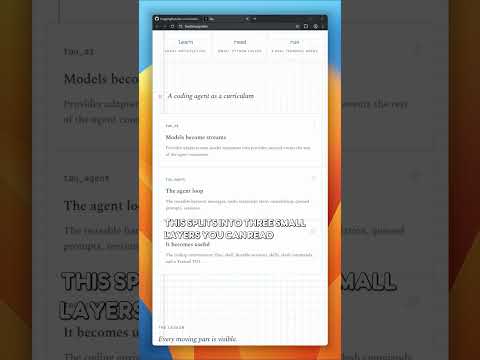 Tau: a terminal coding agent built to be read, not just run