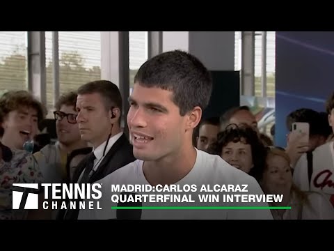 Carlos Alcaraz Discusses His Newfound Level of Fame | 2023 Madrid Fourth Round Interview