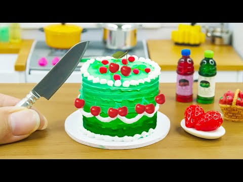 Satisfying Video Craft Candy ASMR Yummy Cake Recipe l Perfect Miniature Rainbow Cherry Cake Ideas
