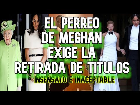 ✅El perreo de Meghan Markle pide a gritos la retirada de sus títulos🤣