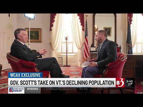 YouTube video thumbnail: Governor Scott Addresses Vermont's Demographic Conundrum
