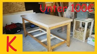 GÜNSTIG und GROß! // WERKBANK Selber bauen! (unter 100€) // Killenana
