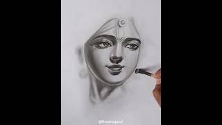 Shree Krishna Charcoal and Graphite Drawing ❤️