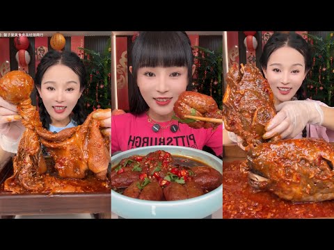 ASMR 먹방 SOSLU ÇİN YEMEKLERİ YEME | Family Mukbangs | EATING SPICY CHINESE FOOD 吃辛辣的中国菜