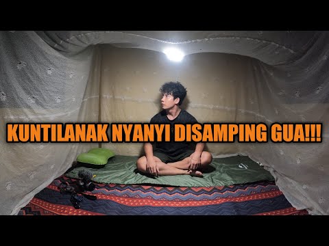 HORROR~MENGINAP DIPONDOK TENGAH HUTAN KALIMANTAN DENGAN KELAMBU SENDIRIAN.
