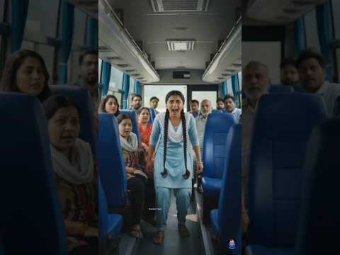 A Brave Girl Saved the Luxury Bus.. Then BOOM 💔💪 ~ #ai #army #shorts