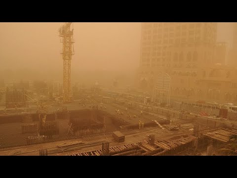 YouTube video thumbnail: Dust Storm Sweeps Across UAE, Disrupting Visibility and Travel