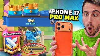 VINCO con 1 di VITA in Ranked col NUOVO iPhone 17 PRO MAX su Clash Royale! *PAZZESCO*
