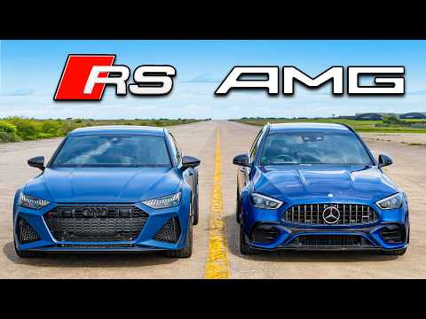 Mercedes C63S vs Audi RS7: Drag Race Showdown and Car Selling Platform