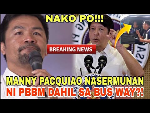 CONVOY NI MANNY PACQUIAO DUMAAN SA BUS WAY!