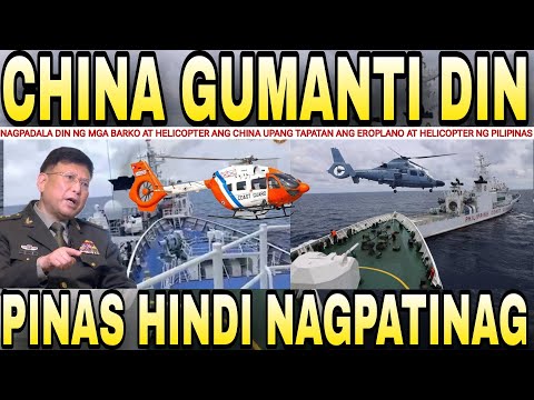 CHINA at PILIPINAS naglabasan ng PWERSA sa WEST PHIL SEA, PILIPINAS nag DEPLOY din ng HELICOPTER