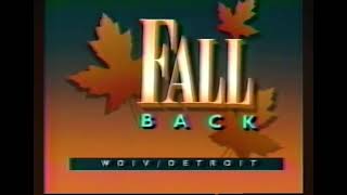 WDIV Detroit: October 24, 1992 - Fall Back Daylight Saving Ends