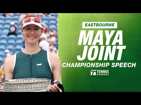Maya Joint Championship Speech | 2025 Eastbourne