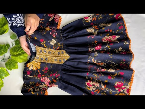 Winter baby frock Cutting and stitching || Baby Dress Designs || Sewing Tutorial